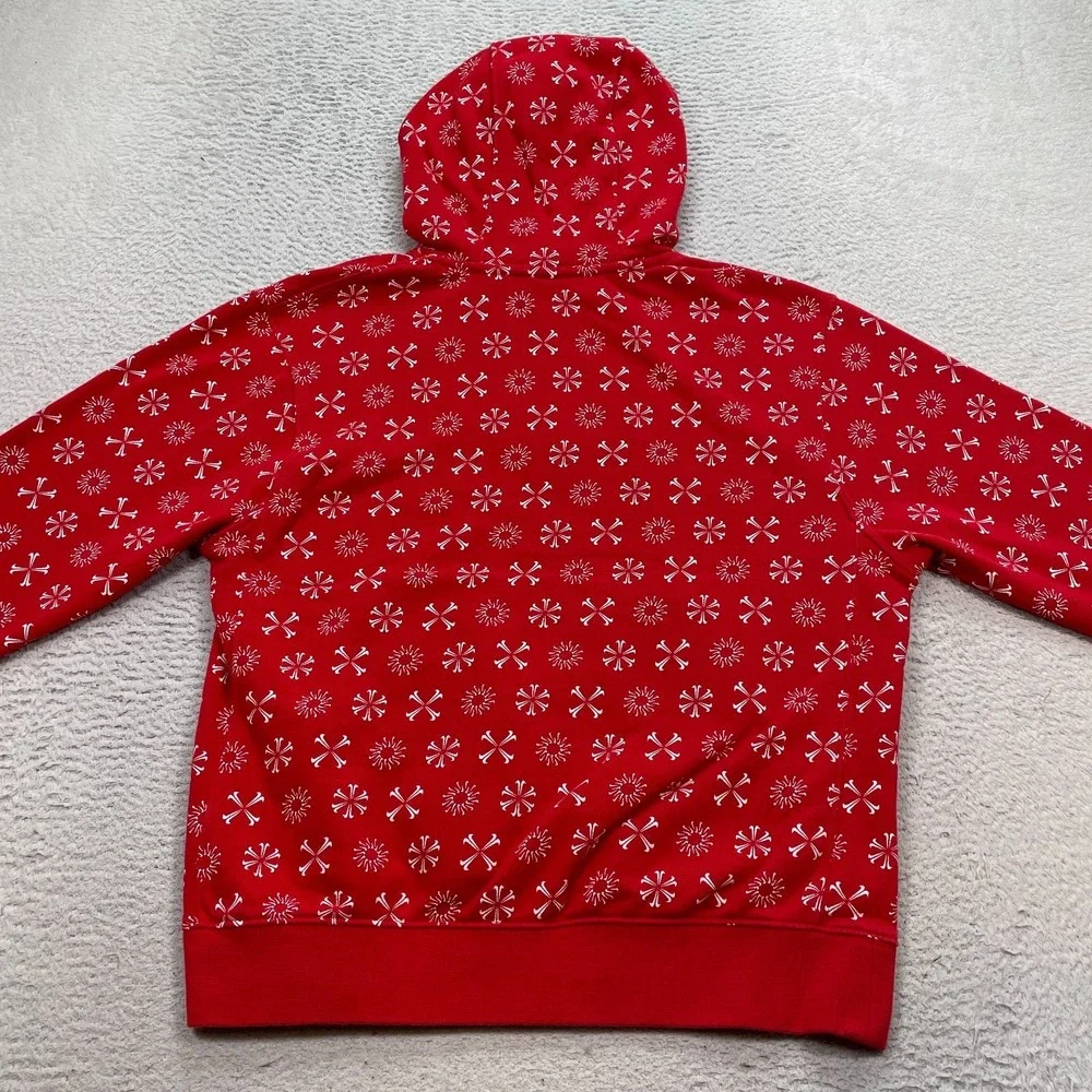 Nike Sportswear Club Fleece Christmas‎ Monogram Hoodie Men's Small FJ1635-657
